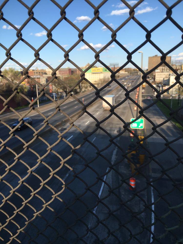 An empty Cross Bronx Expressway